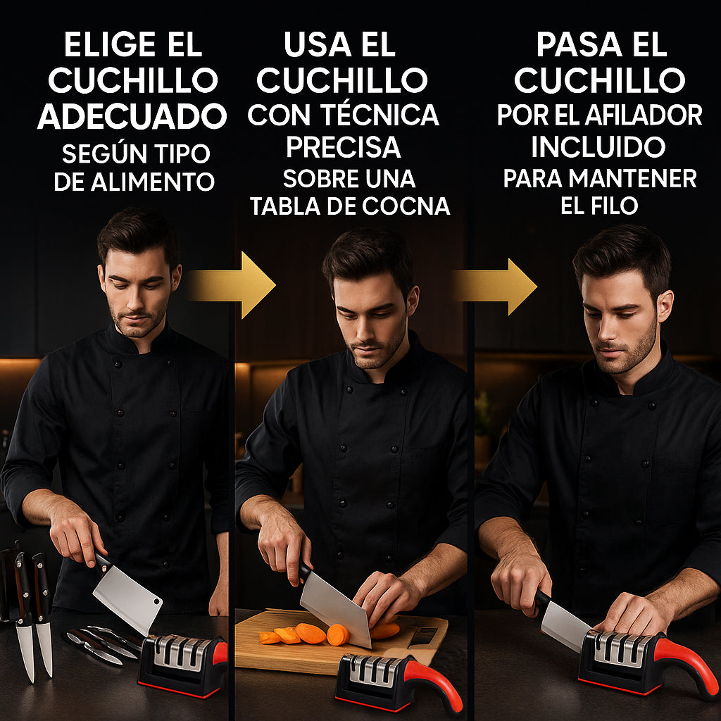 🔪 Mega Set Profesional de 13 Cuchillos 🧑🍳