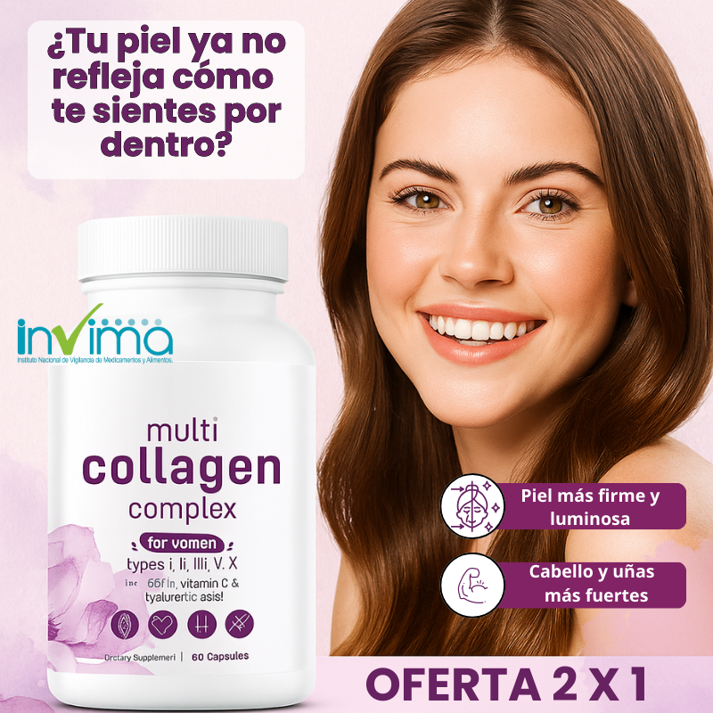 Multi Collageno Complex Peptides - Rejuvenece desde adentro || PAGA 1 LLEVA 2 + ENVIO GRATIS🎁