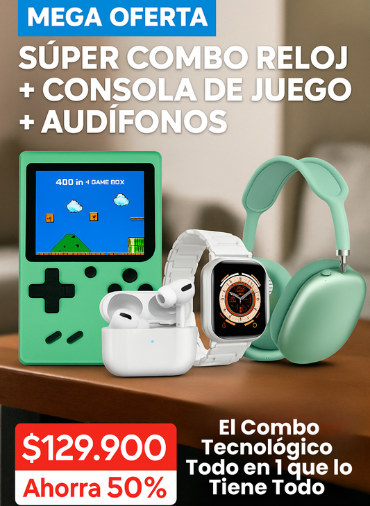 🚀Combo K13 Smartwatch, AirPods, Game Boy y Diadema😱 + ENVIO GRATIS 🎁