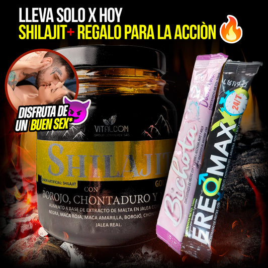 Shilajit Pura del Himalya|| 2 obsequios sorpresa🎁+ EBOOK GRATIS + 87 Minerales Vitales CON REGISTRO INVIMA