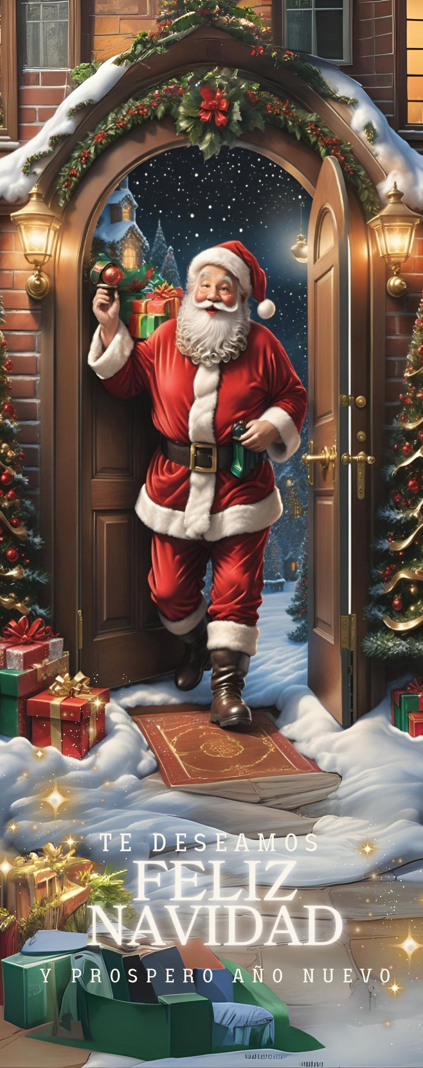 FUNDAS NAVIDEÑAS PARA PUERTA  + ENVIO GRATIS🎁 Y PAGA EN CASA